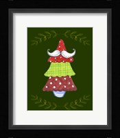 Oh Moustache Tree Framed Print