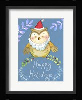 Santa Owl Fine Art Print