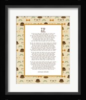 If by Rudyard Kipling - Retro Orange Fine Art Print