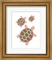 Three Turtles - Red Fine Art Print