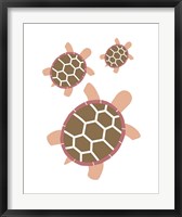 Three Turtles - Red Fine Art Print