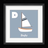 Transportation Alphabet - D is for Dinghy Fine Art Print