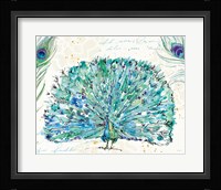 Peacock Garden IX Purple Fine Art Print