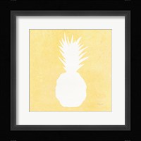 Tropical Fun Pineapple Silhouette II Framed Print