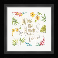 Tropical Oasis VI White Framed Print