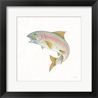 Gone Fishin Rainbow Framed Print