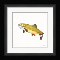 Gone Fishin Brookie Framed Print