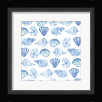 Coastal Birds Pattern IV Framed Print