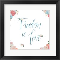 Spirit Stallion VII Blush and Teal Framed Print