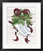 Holiday Sports III on White Wood Fine Art Print