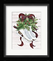 Holiday Sports III on White Wood Framed Print