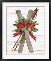 Holiday Sports IV on White Wood Fine Art Print