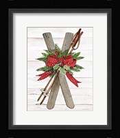 Holiday Sports IV on White Wood Fine Art Print