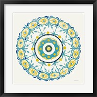 Lakai Circle I Blue and Yellow Fine Art Print