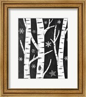 Snowy Birches Fine Art Print