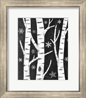 Snowy Birches Fine Art Print