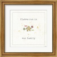 Christmas Cuties V - Flakes Run in Our Family Fine Art Print