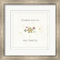 Christmas Cuties V - Flakes Run in Our Family Fine Art Print