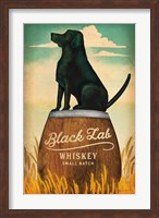 Black Lab Whiskey Fine Art Print