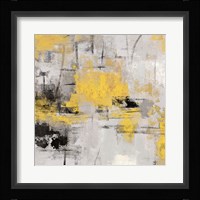 Stone Gardens III Yellow Framed Print