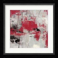 Stone Gardens III Red Framed Print