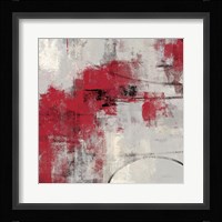 Stone Gardens II Red Framed Print