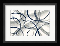 Calligraphia with Navy Fine Art Print