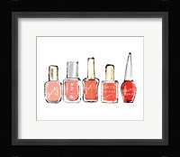 Beauty and Sass Red I Framed Print