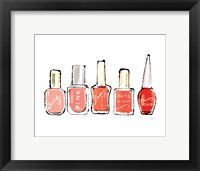Beauty and Sass Red I Framed Print