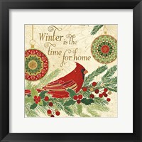 Winter Feathers V Framed Print