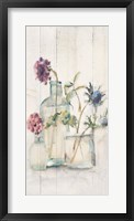 Blossoms on Birch II Panel Framed Print