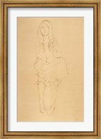 Seated Girl Seen From the Front Fine Art Print