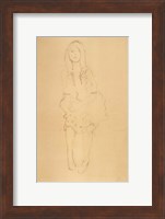 Seated Girl Seen From the Front Fine Art Print
