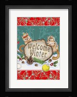 Woodland Winter Welcome Framed Print