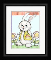 Bunny in Yellow Fine Art Print