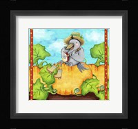 Farmer Crow Pumpkin Patch Fine Art Print