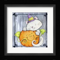 Pumpkin Hugs Framed Print