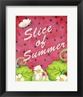 Slice of Summer Framed Print