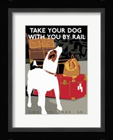 Take Your Dog by Rail Framed Print