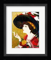 De Feure Smoking Woman IV Framed Print