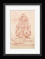 Cross Legged Framed Print