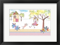 Girl On Swing Fine Art Print