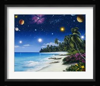 Celestial Shores Framed Print
