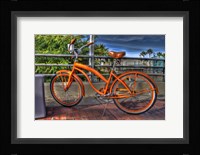 Orange Bike Fine Art Print