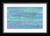 Flowers and Leaves - Blue Fine Art Print