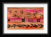 Flowers and Leaves - Peach Fine Art Print