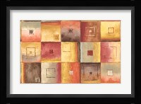 Peachy Squares Fine Art Print