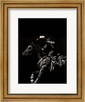 Scratchboard Rodeo I Fine Art Print