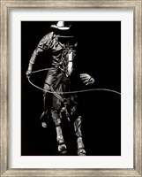Scratchboard Rodeo VIII Fine Art Print