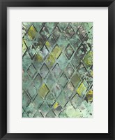 Lattice in Green II Framed Print